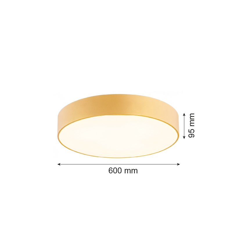 Argon 2081 - Стельовий світильник DARLING 5xE27/15W/230V діам. 60 см золотистий