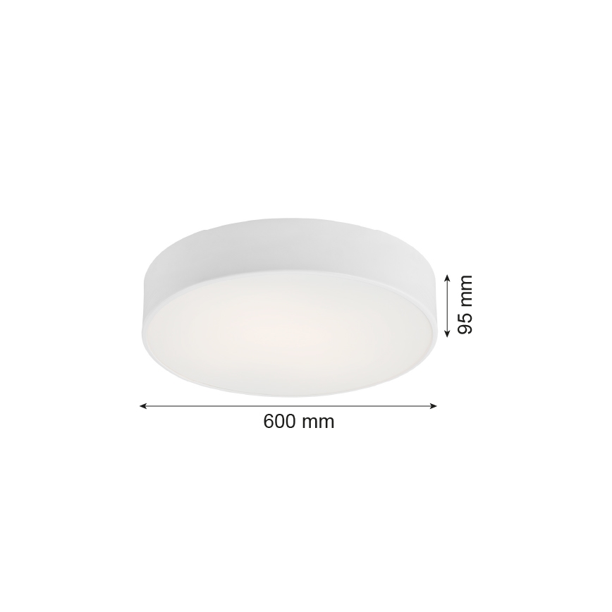 Argon 2082 - Потолочный светильник DARLING 5xE27/15W/230V диаметр 60 см белый