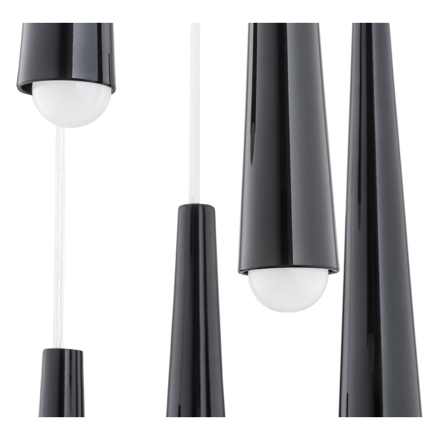 Argon 2103 - Підвісна люстра HOLLYWOOD 5xE14/7W/230V чорний