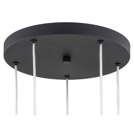 Argon 2103 - Підвісна люстра HOLLYWOOD 5xE14/7W/230V чорний