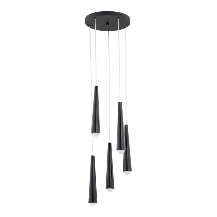 Argon 2103 - Підвісна люстра HOLLYWOOD 5xE14/7W/230V чорний