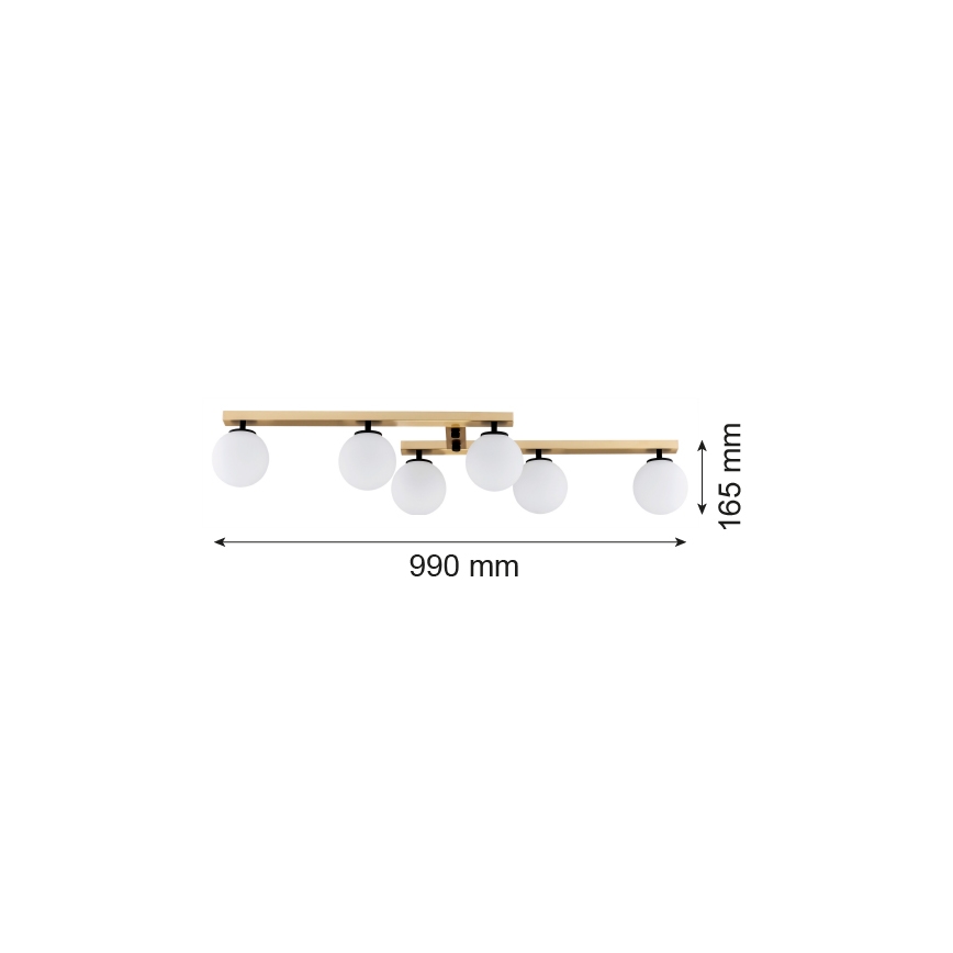 Argon 2544 - Пристельова люстра FREEMONT 6xE14/7W/230V