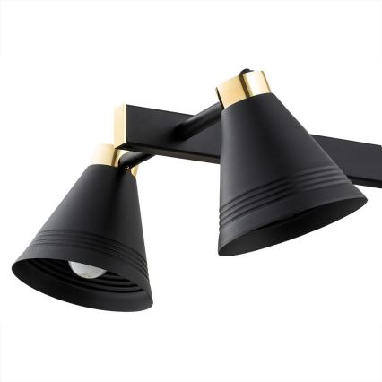 Argon 2552 - Люстра на штанге AVALONE 6xE27/15W/230V черная/золотая