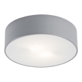 Argon 3080 - Стельовий світильник DARLING 2xE27/15W/230V діам. 25 см сірий