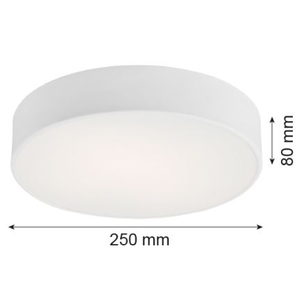Argon 3082 - Потолочный светильник DARLING 2xE27/15W/230V диаметр 25 см белый