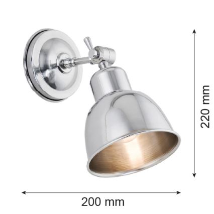 Argon 3172 - Настенный светильник EUFRAT 1xE27/60W/230V
