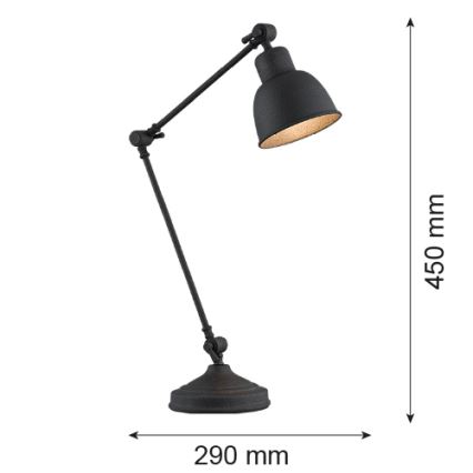 Argon 3197 - Настільна лампа EUFRAT 1xE27/15W/230V