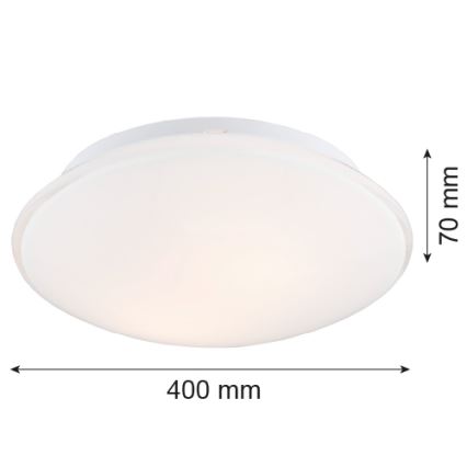 Argon 3224 - Потолочный светильник GIN 3xE27/15W/230V белая