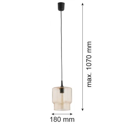 Argon 3273 - Люстра на тросе NEWA 1xE27/15W/230V бежевая