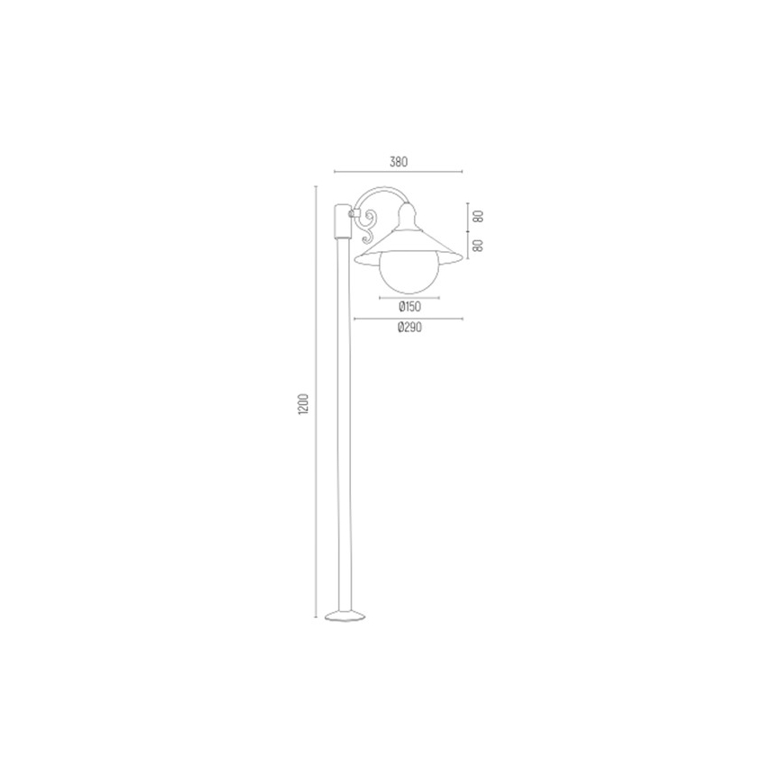 Argon 3284 - Уличная лампа ERBA BIS 1xE27/60W/230V
