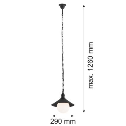 Argon 3285 - Уличная люстра ERBA BIS 1xE27/60W/230V