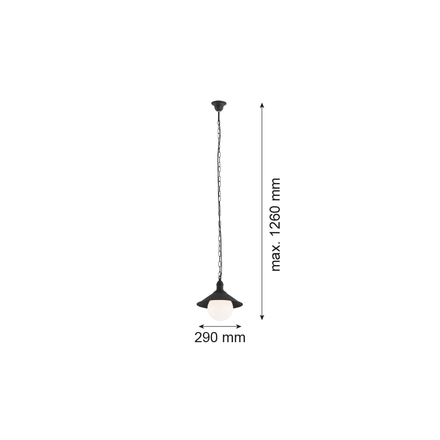 Argon 3285 - Уличная люстра ERBA BIS 1xE27/60W/230V