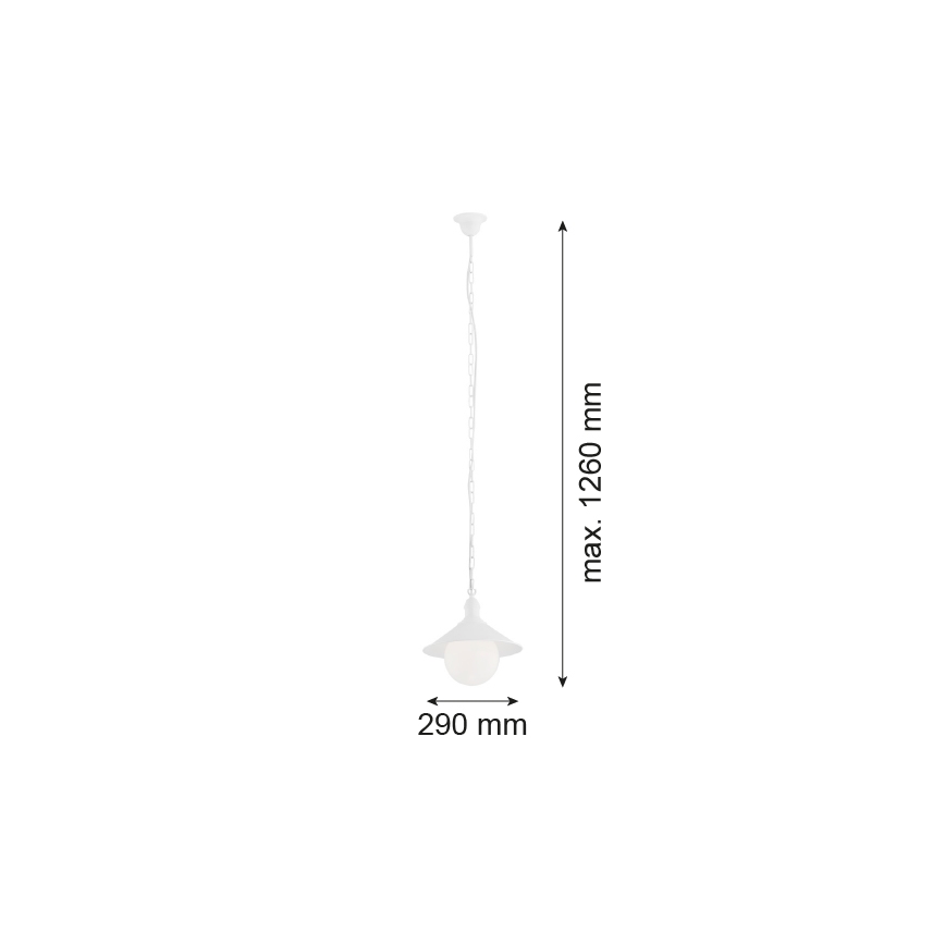 Argon 3296 - Уличная люстра ERBA BIS 1xE27/60W/230V