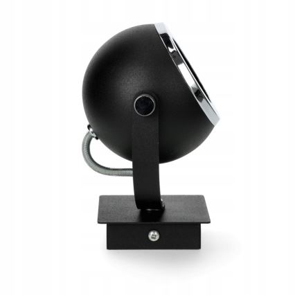 Argon 3638 - Настенный точечный светильник KOS 1xGU10/5W/230V черный/блестящий хром