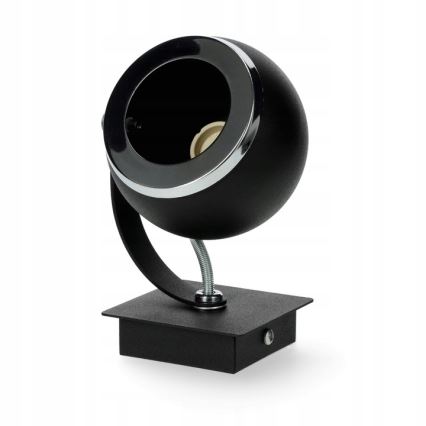 Argon 3638 - Настенный точечный светильник KOS 1xGU10/5W/230V черный/блестящий хром