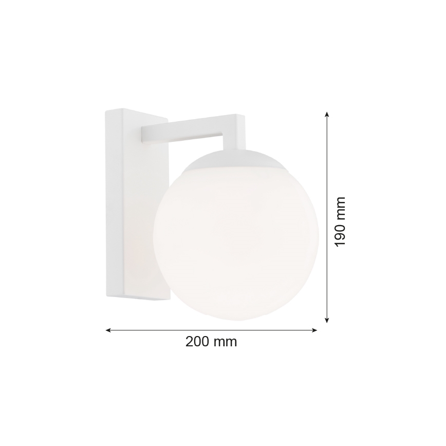Argon 3733 - Настінна лампа ASPEN 1xE27/15W/230V білий