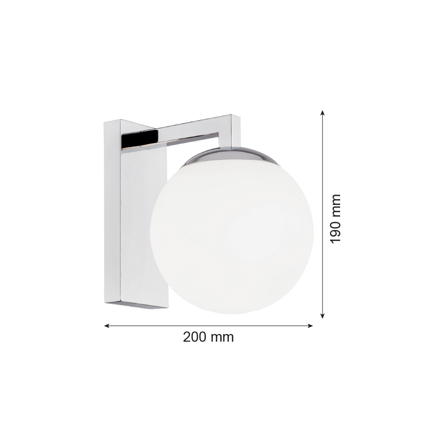 Argon 3735 - Настінна лампа ASPEN 1xE27/15W/230V глянцевий хром