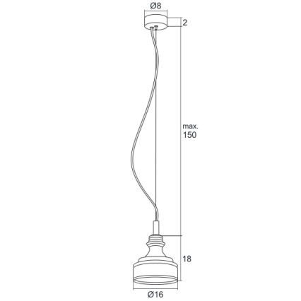 Argon 3795 - Світлодіодна підвісна люстра TULUZA LED/5W/230V
