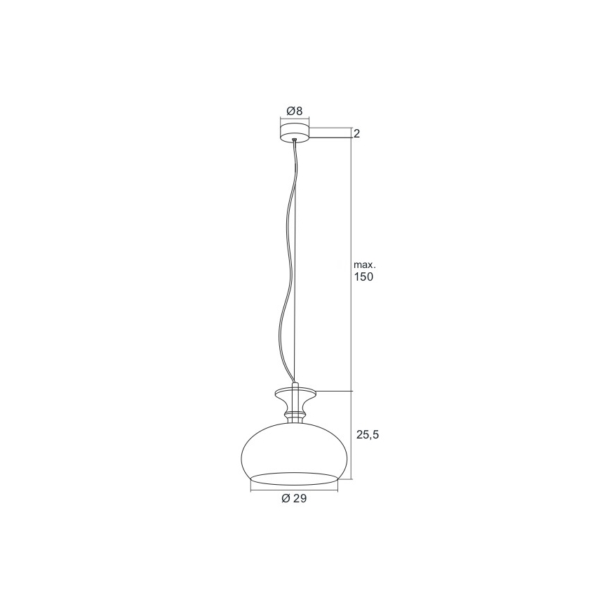 Argon 3805 - Світлодіодна підвісна люстра GROSSETO LED/8W/230V