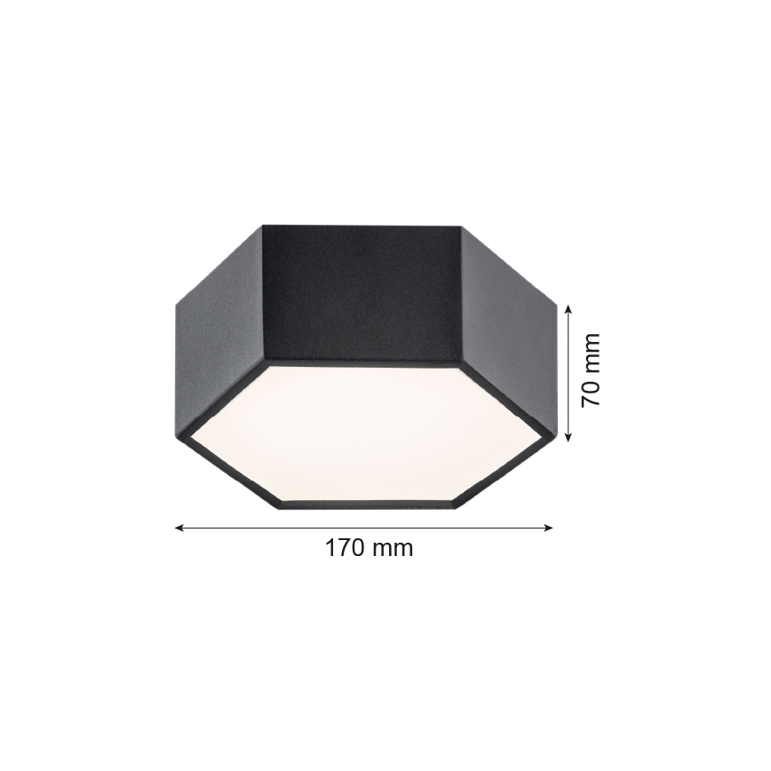 Argon 3824 - Светодиодный потолочный светильник ARIZONA LED/9W/230V черная