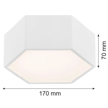 Argon 3828 - Світлодіодний стельовий світильник ARIZONA LED/9W/230V білий