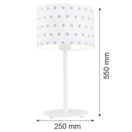Argon 4125 - Настольная лампа MAGIC 1xE27/15W/230V белая