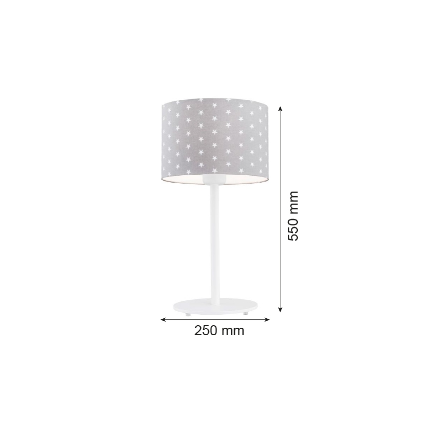 Argon 4126 - Настольная лампа MAGIC 1xE27/15W/230V серая/белая