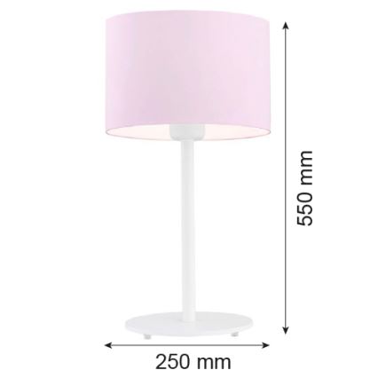 Argon 4128 - Настольная лампа MAGIC 1xE27/15W/230V розовый/белая