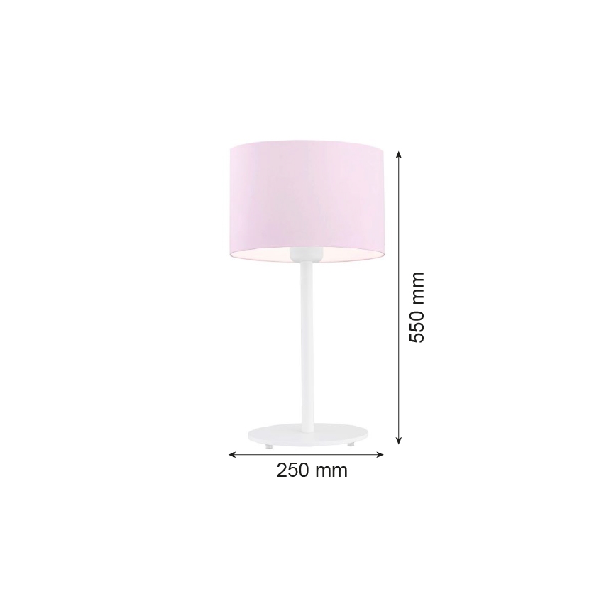Argon 4128 - Настольная лампа MAGIC 1xE27/15W/230V розовый/белая