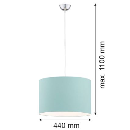 Argon 4135 - Підвісна люстра MAGIC 1xE27/15W/230V бірюзовий