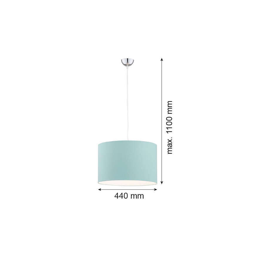Argon 4135 - Підвісна люстра MAGIC 1xE27/15W/230V бірюзовий