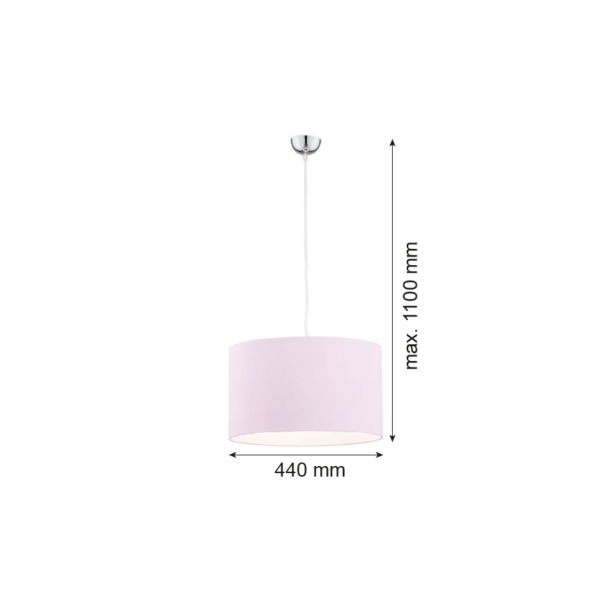 Argon 4136 - Люстра на тросе MAGIC 1xE27/15W/230V розовый