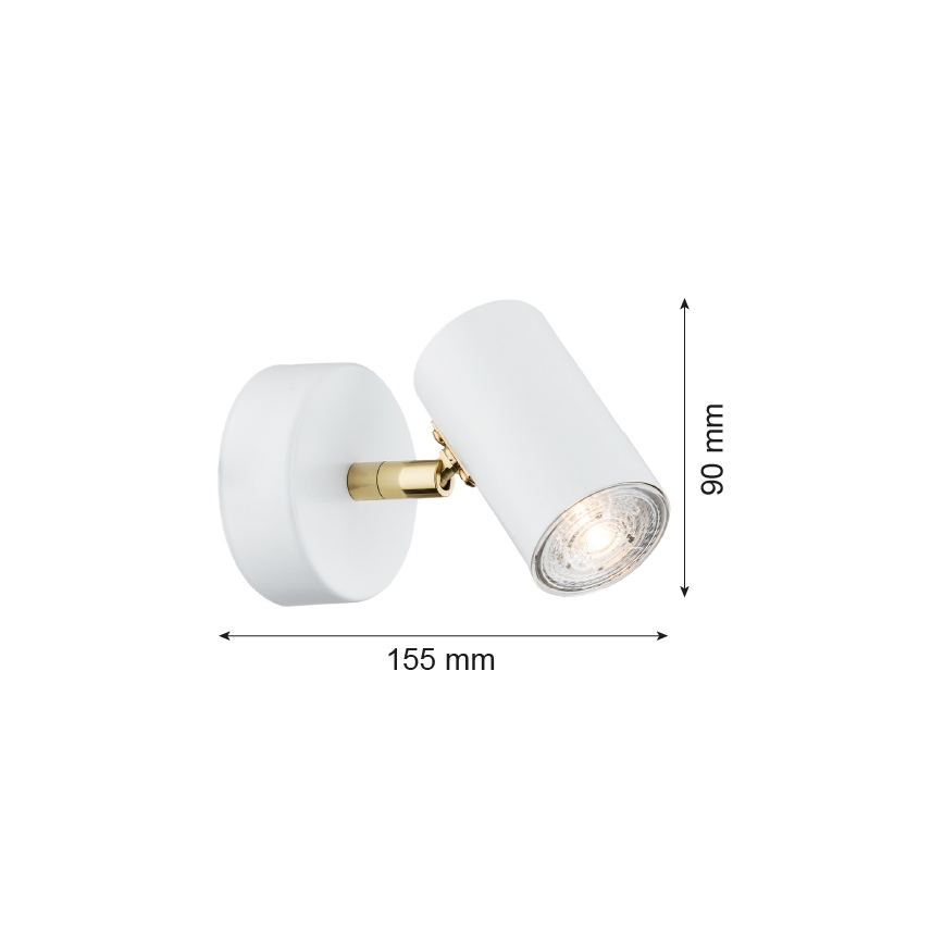	Argon 4209 - Потолочный точечный светильник LAGOS 1xGU10/5W/230V белый/золотой