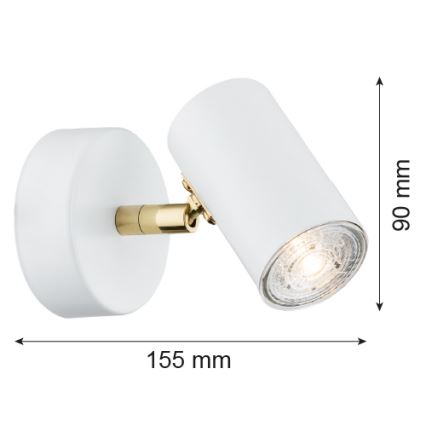 Argon 4209 - Стельовий точковий світильник LAGOS 1xGU10/5W/230V біла/золота