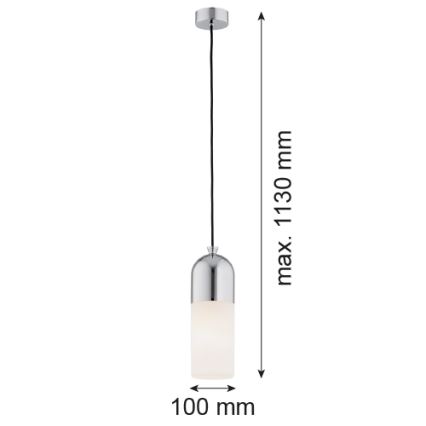 Argon 4211 - Підвісна люстра BURGOS 1xE27/15W/230V глянцевий хром