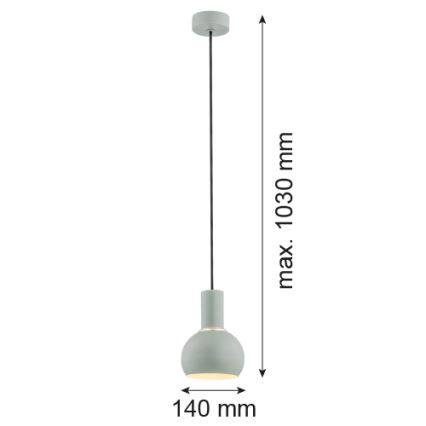 Argon 4214 - Люстра на тросе SINES 1xE27/15W/230V зеленая