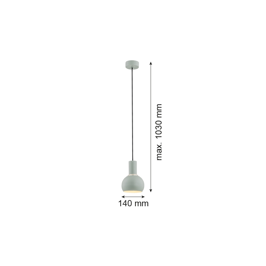 Argon 4214 - Люстра на тросе SINES 1xE27/15W/230V зеленая