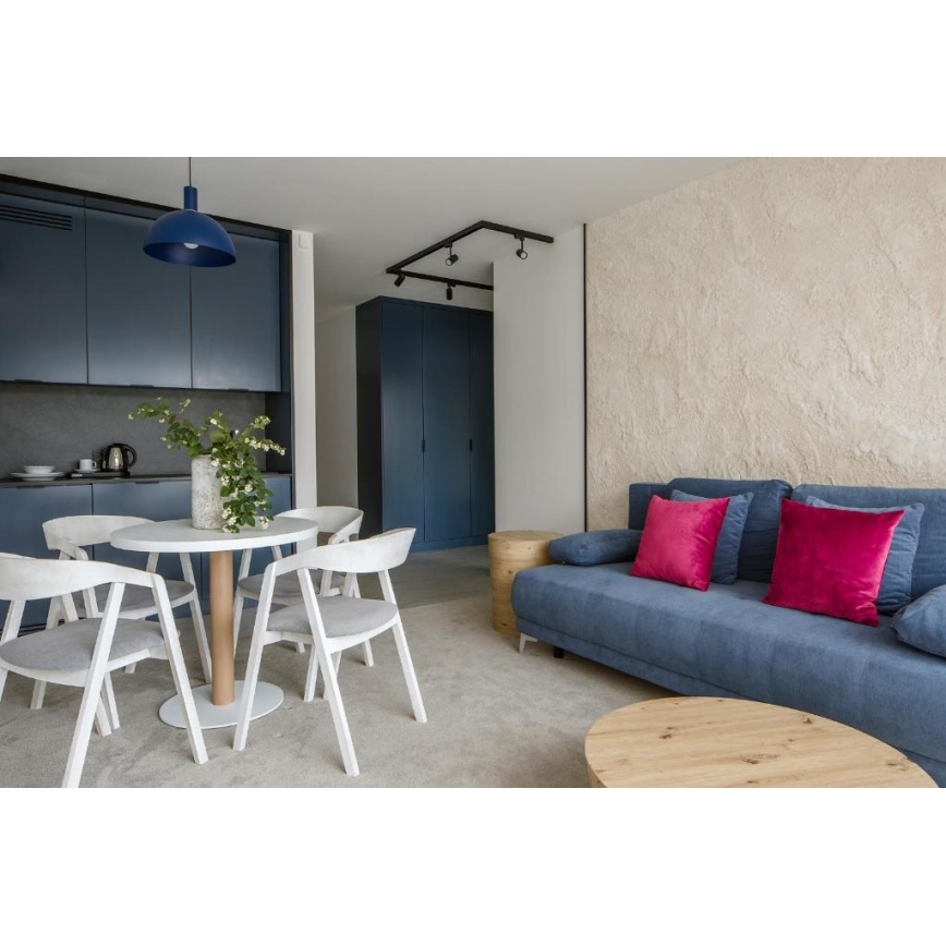 Argon 4221 - Люстра на тросі SINES 1xE27/15W/230V діам. 28 см синя