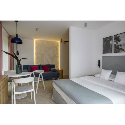 Argon 4221 - Люстра на тросі SINES 1xE27/15W/230V діам. 28 см синя