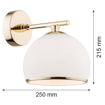 Argon 4255 - Настенный светильник MARBELLA 1xE27/15W/230V латунь
