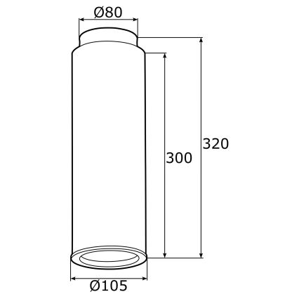 Argon 4281 - Точечный светильник LINEA 1xE27/15W/230V латунь/черная