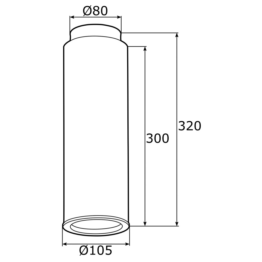 Argon 4281 - Точечный светильник LINEA 1xE27/15W/230V латунь/черная