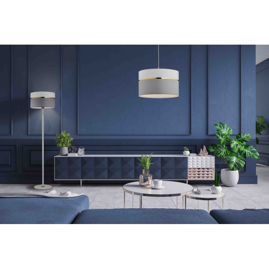 	Argon 4285 - Люстра на тросе KASER 1xE27/15W/230V grey/белая/латунь