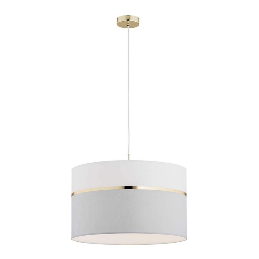 Argon 4285 - Підвісна люстра KASER 1xE27/15W/230V сірий/білий/латунь
