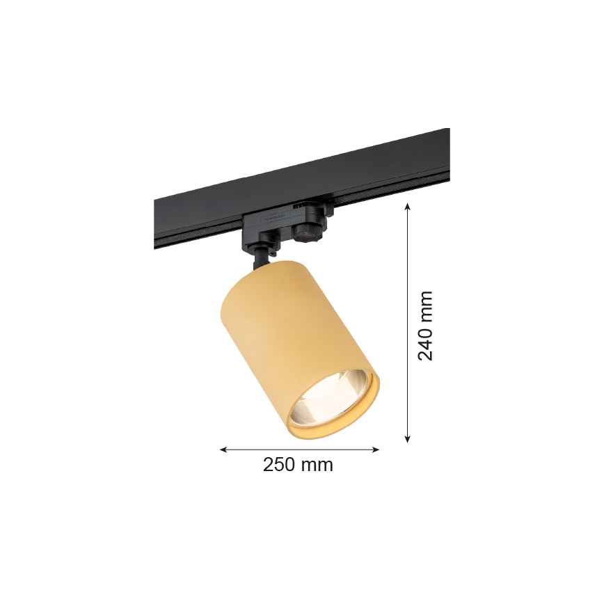 Argon 4304 - Точечный светильник для трековой системы BERGEN 1xE27/15W/230V золотистый