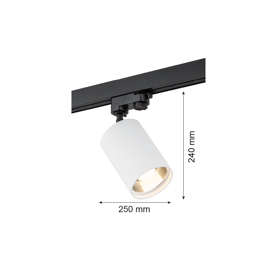 Argon 4305 - Точечный светильник для трековой системы BERGEN 1xE27/15W/230V белый