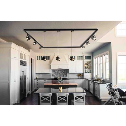 Argon 4311 - Точковий світильник для трекової системи NET 1xE27/15W/230V чорний