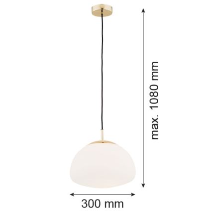 Argon 4316 - Підвісна люстра TRINI 1xE27/15W/230V латунь