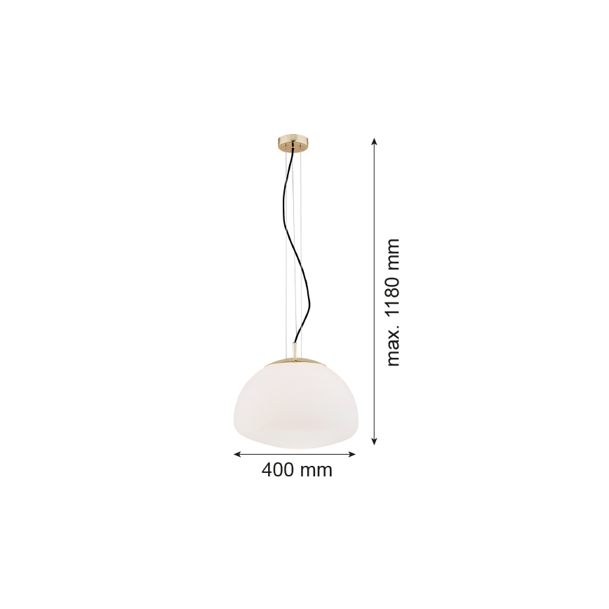 Argon 4317 - Підвісна люстра TRINI 1xE27/15W/230V золотий