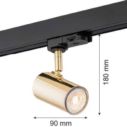 Argon 4328 - Точковий світильник для трекової системи HORTA 1xGU10/5W/230V латунь
